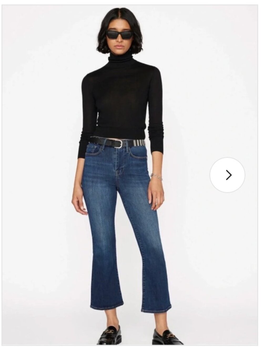 Frame Le One Crop Mini Boot Jeans Size 2 Hanbury